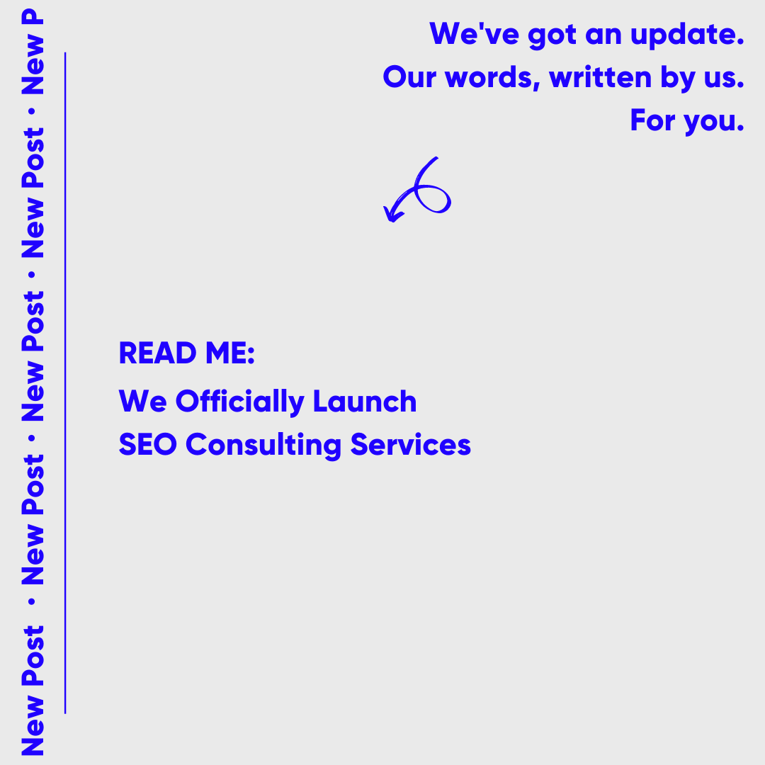 SEO Consulting Launch Blog Feature Image